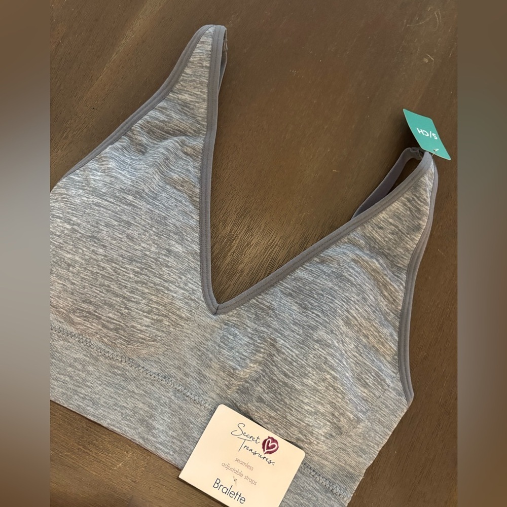 Secret Treasures Heather Gray Bralette Sz Small
